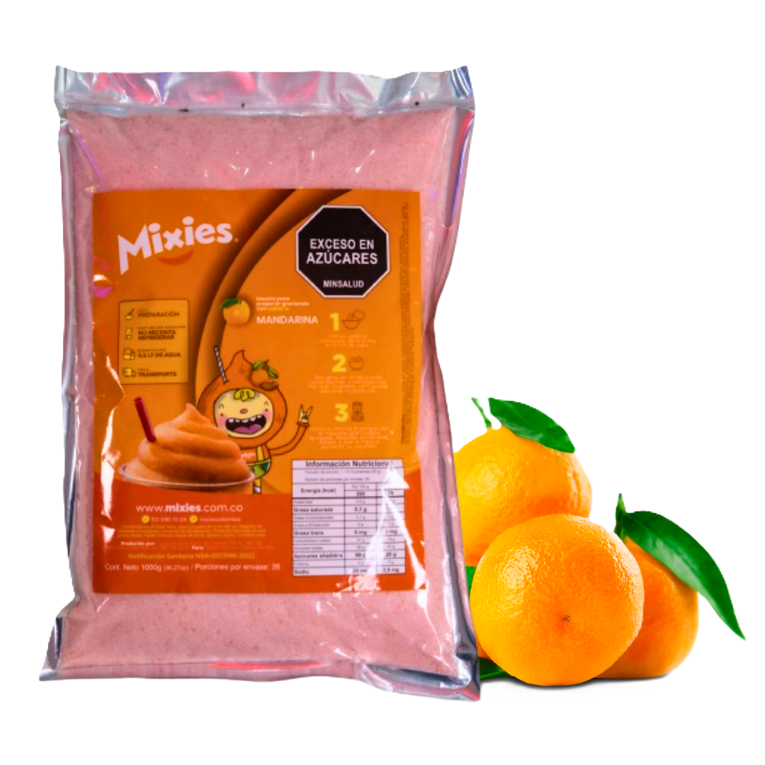 Mandarina-png Sobre granizado mandaria