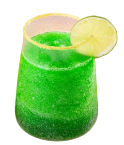 Vaso de cocktail de granizado de limón