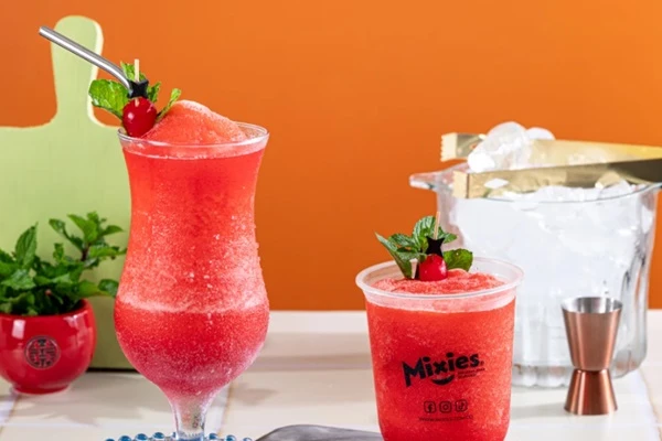 Copas de Granizado de cereza Mixies