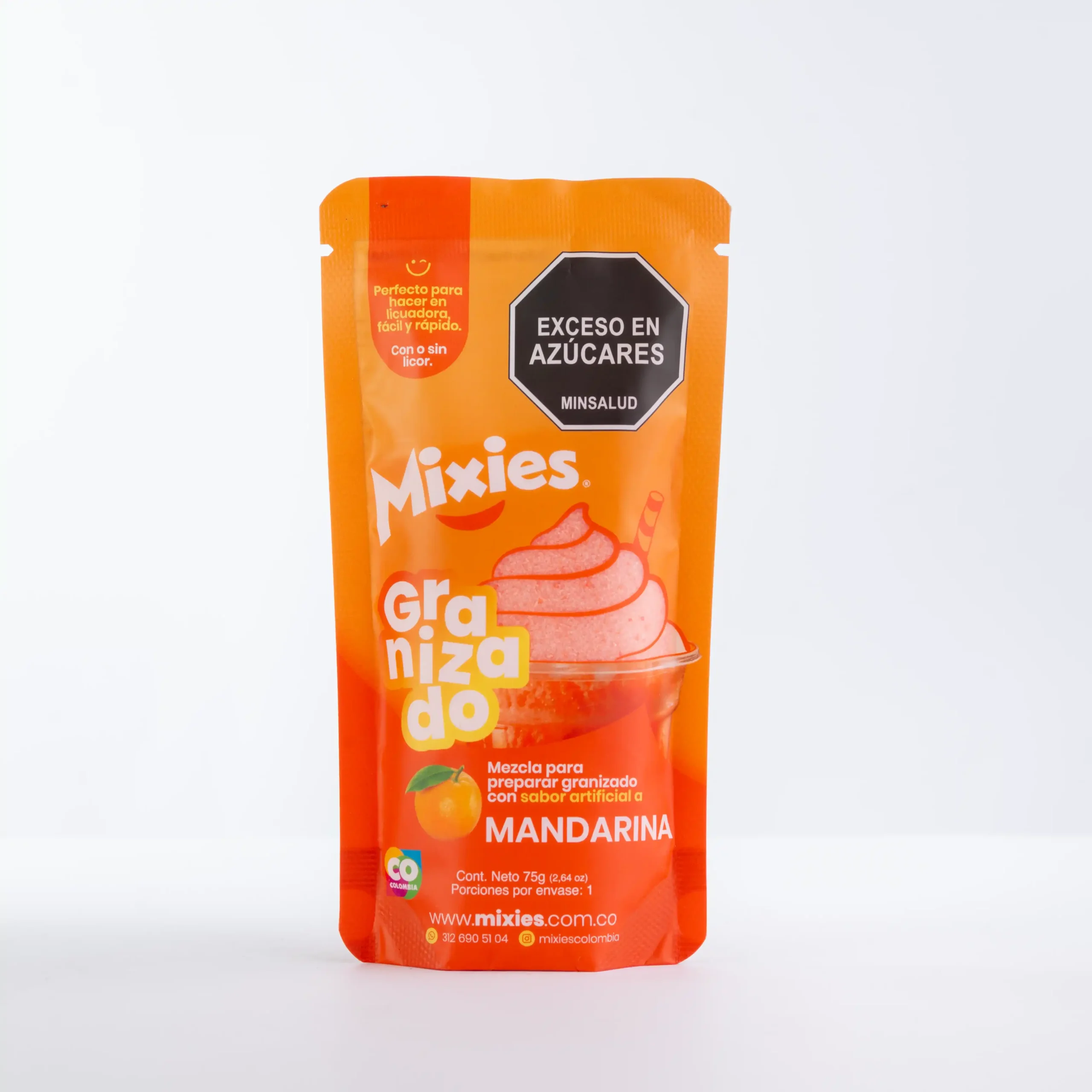 Mezcla para preparar granzado con sabor a Mandarina 75g