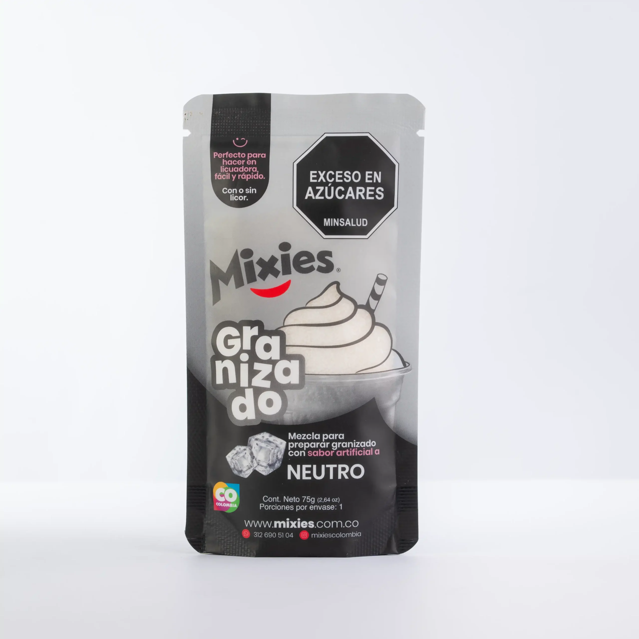 Mezcla para preparar granizado con sabor Neutro 75g